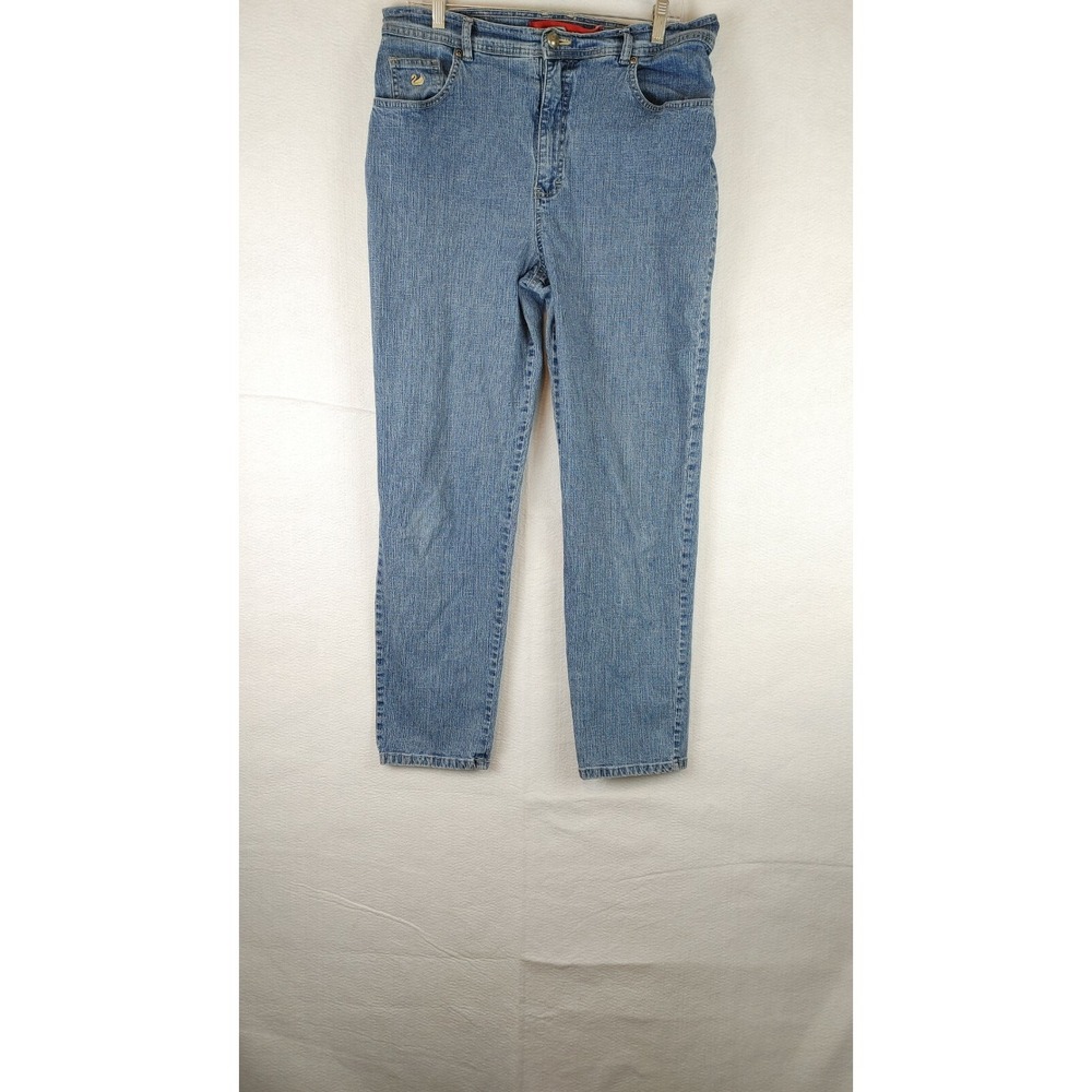GLORIA VANDERBILT STRAIGH‎ LEG DENIM JEANS SIZE 14